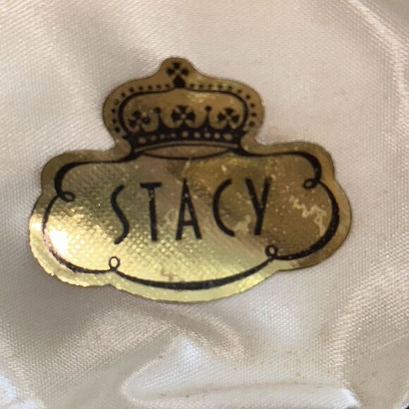 Vintage new in box STACY genuine jade & gold set of cuff links & two tie tacks - Picture 7 of 7